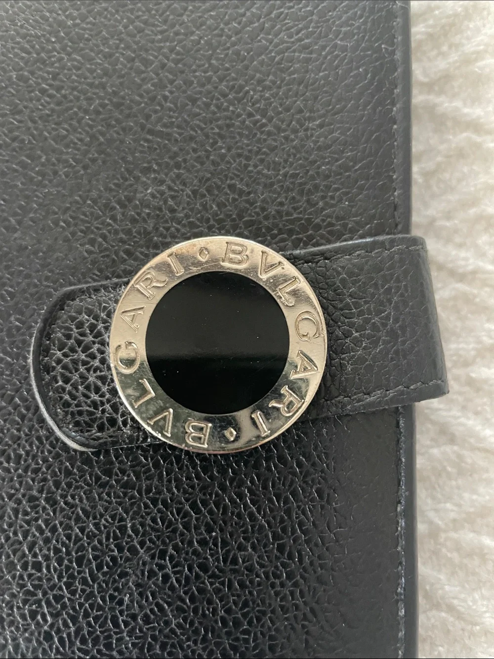 Vintage Bvlgari wallet black large